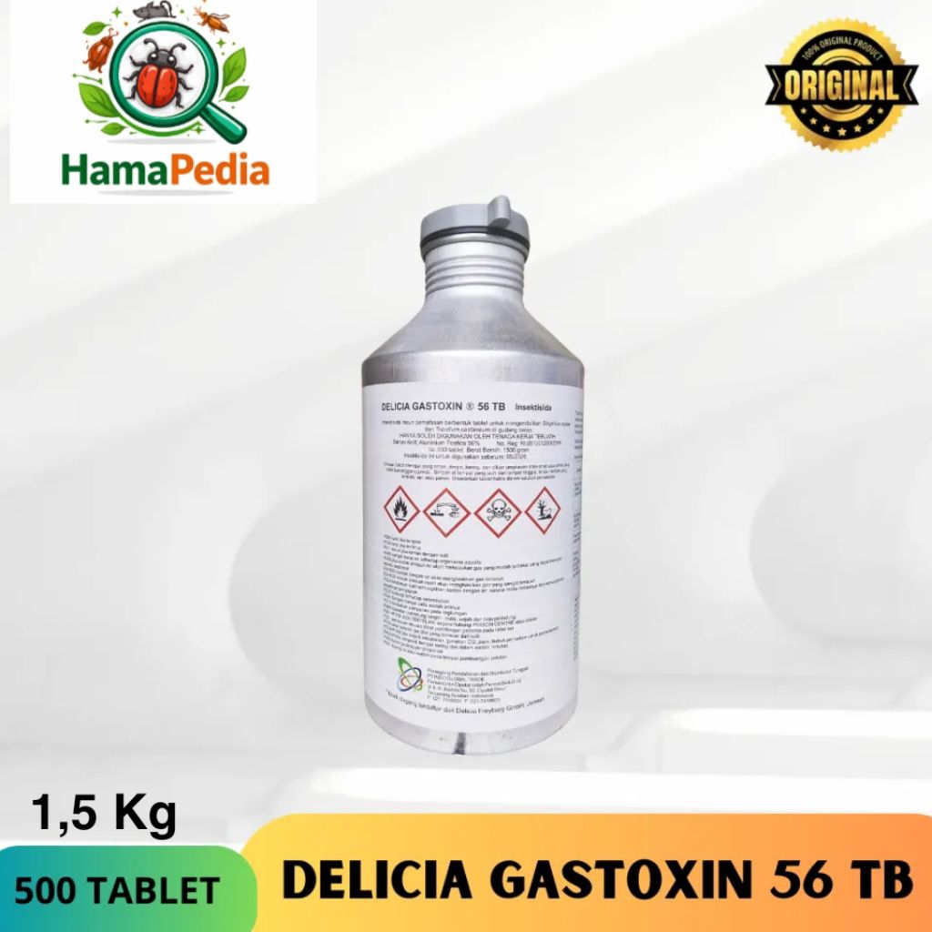 Delicia Gastoxin 56 TB Pembasmi Hama Gudang Fumigan Beras Jagung Kutu Beras Ampuh