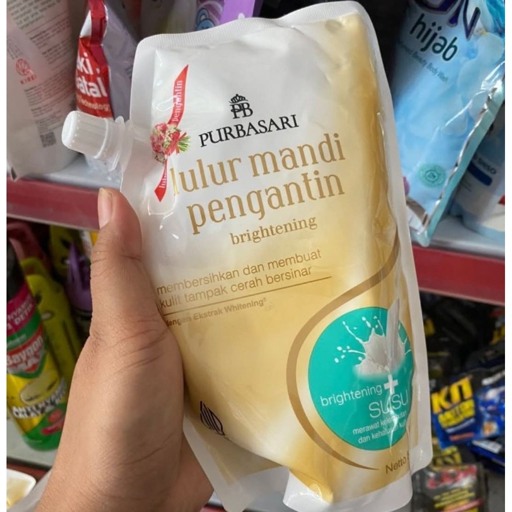 Lulur Purbasari pengantin 1kg Jumbo ampuh  memutihkan badan mengglowingkan mengangkat daki dan kotor