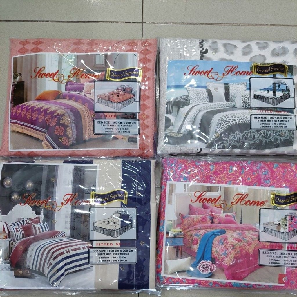 Sweet Home Sprei Karet uk 160x200x35cm bahan Oriental Superior