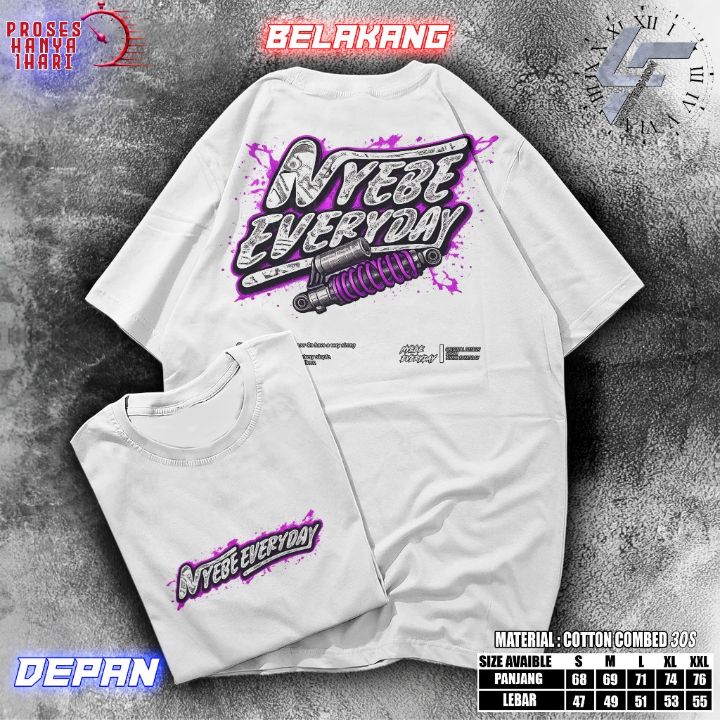 Kaos Nyebe Everyday - Kaos Racing Herex Kaos CB HEREX MP TIGER