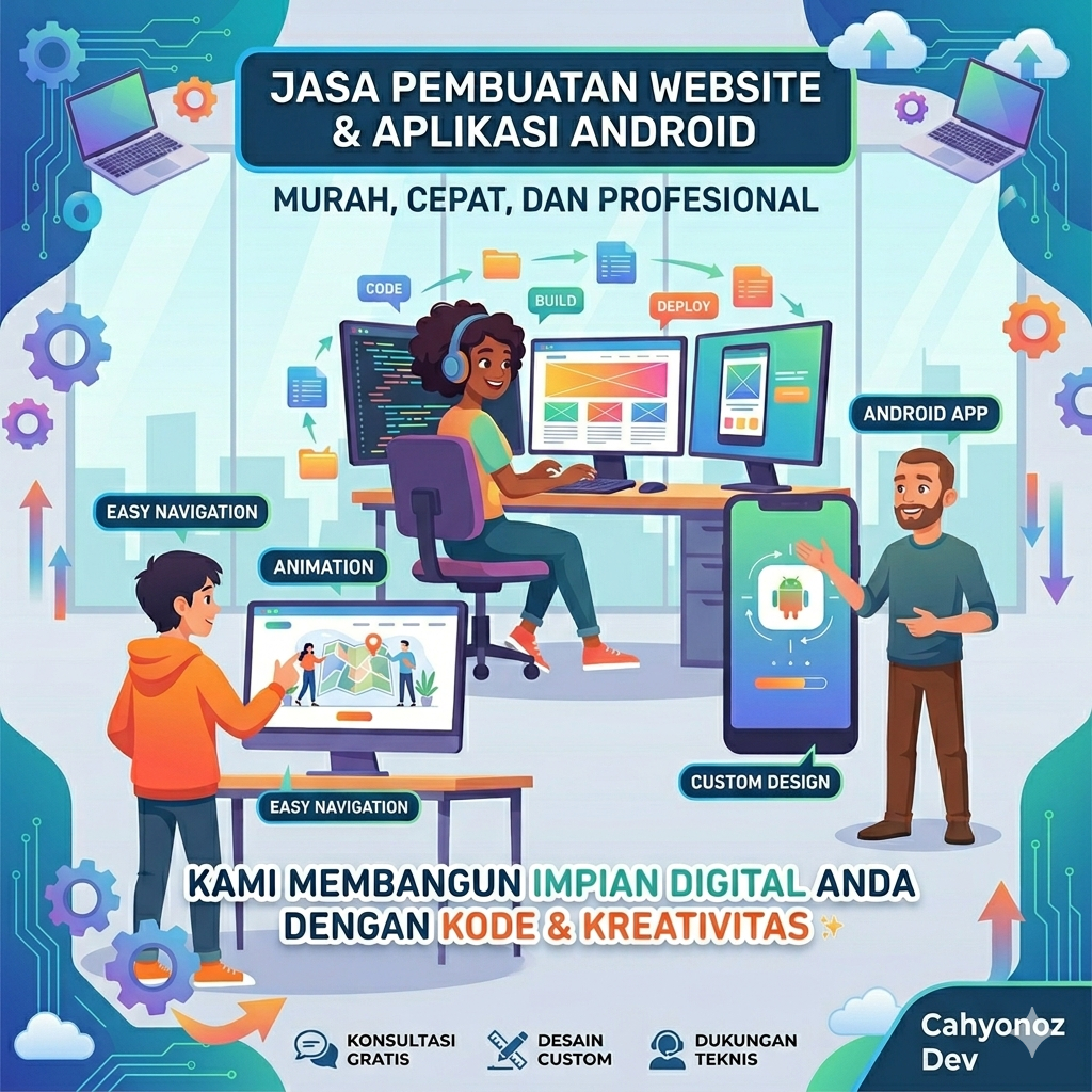 Jasa Pembuatan Landing Page Website dan Aplikasi Android Murah | No Include Domain