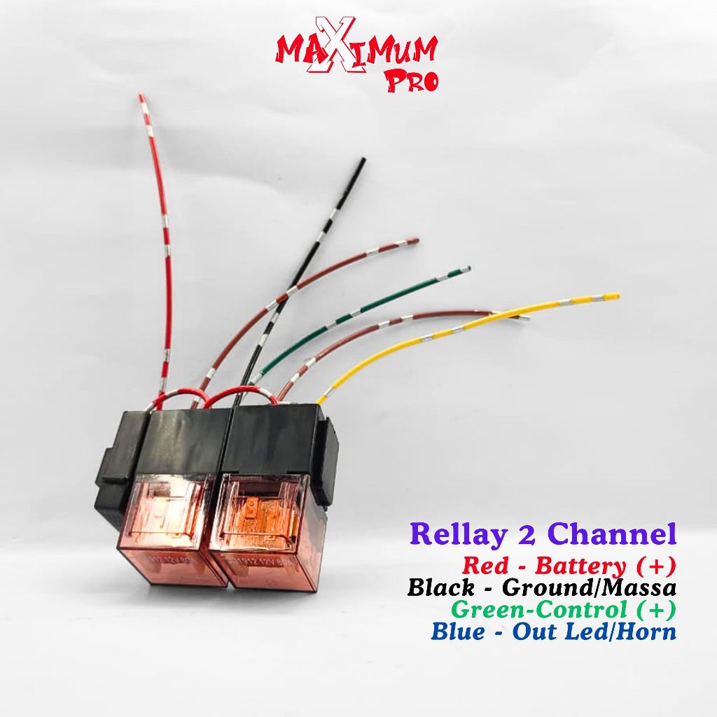 RELAY 4 KAKI 12V 80A + SOKET & SEKRING RELLAY KLAKSON MOTOR MOBIL LAMPU TEMBAK 1 RELAY 2 RELAY TAHAN