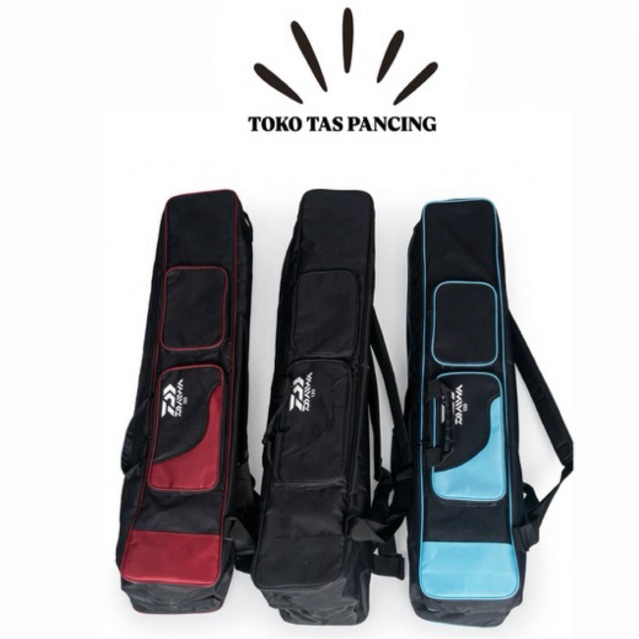 Tas pancing rangsel daiwa hitam 2 ruang 120cm