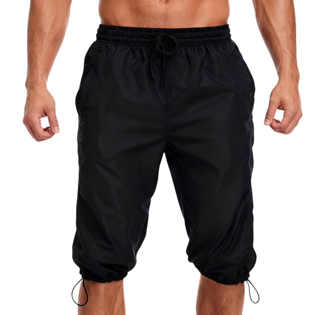 big promo celana training jogger pants pendek 3/4 parasut olahraga gym fitness running badminton