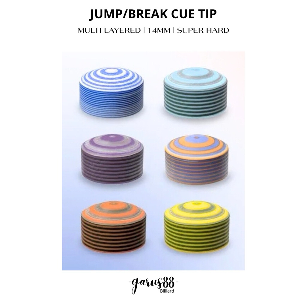 MASTER TIP BREAK / JUMP BILLIARD CUE TIP BREAK JUMP MULTILAYERED