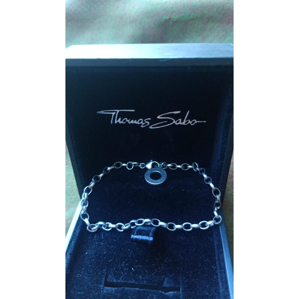 Gelang chain perak  Thomas Sabo Germany Panjang ±18cm Exclude box Perak lagi mahal