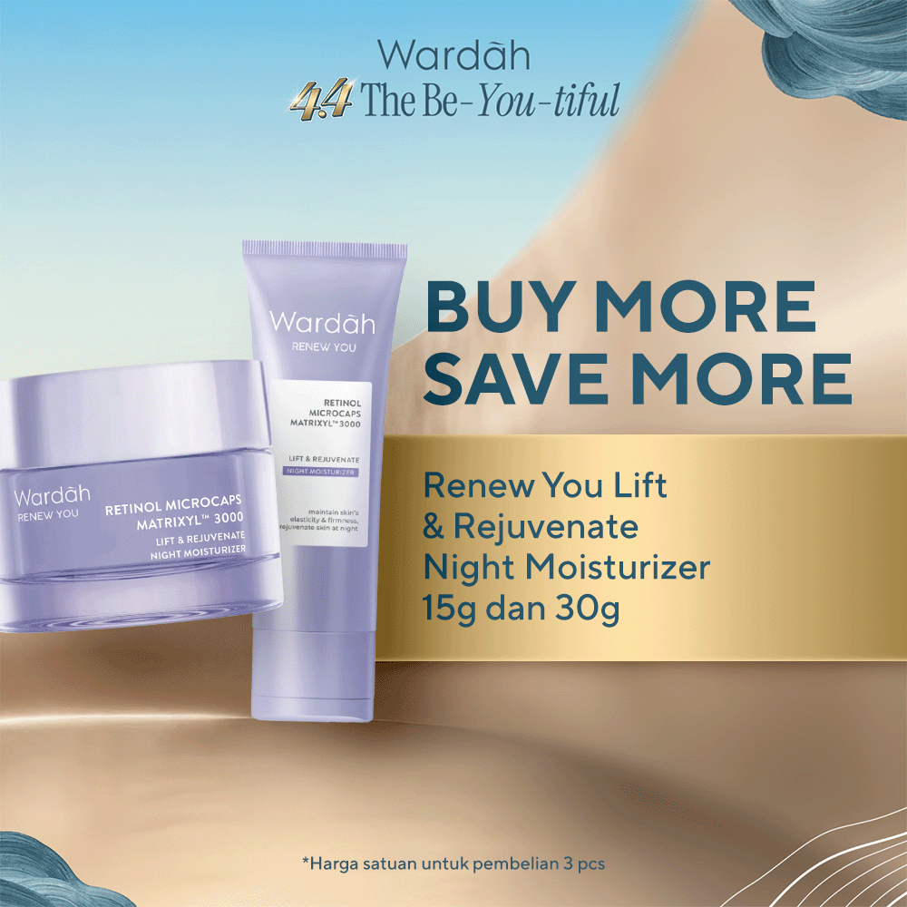 WARDAH Renew You Retinol Microcaps Matrixyl 3000 Lift & Rejuvenate Night Moisturizer - Skin Renewal,