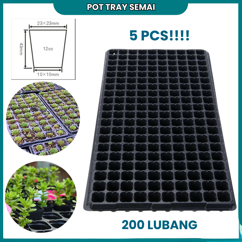 Tray Semai Pot Bibit 32/50/105/200 Lubang - Memudahkan Penyemaian, Efisiensi Waktu, Perakaran Baik