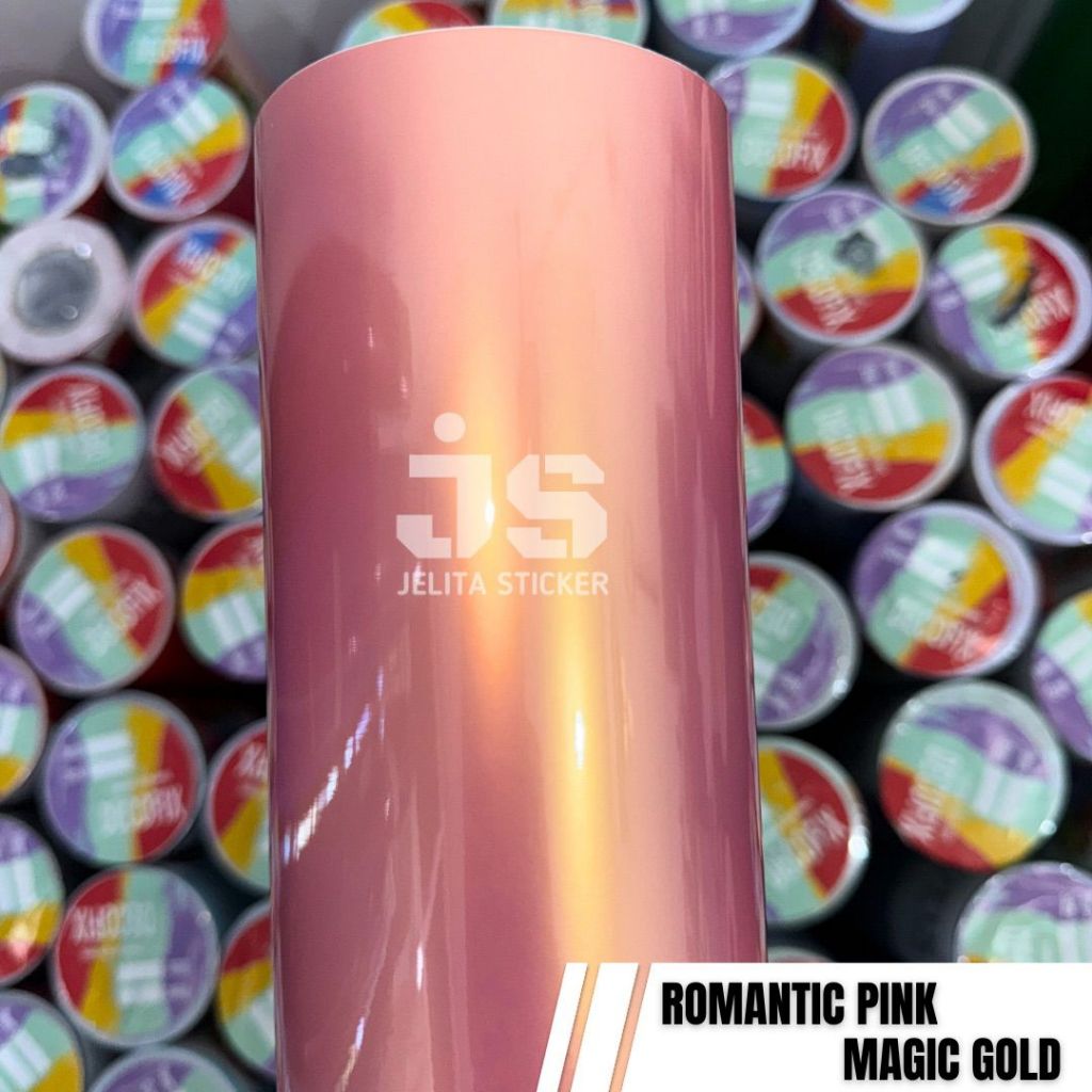Skotlet Romantic Pink Lembayung Gold / Sticker Pink Lembayung Gold