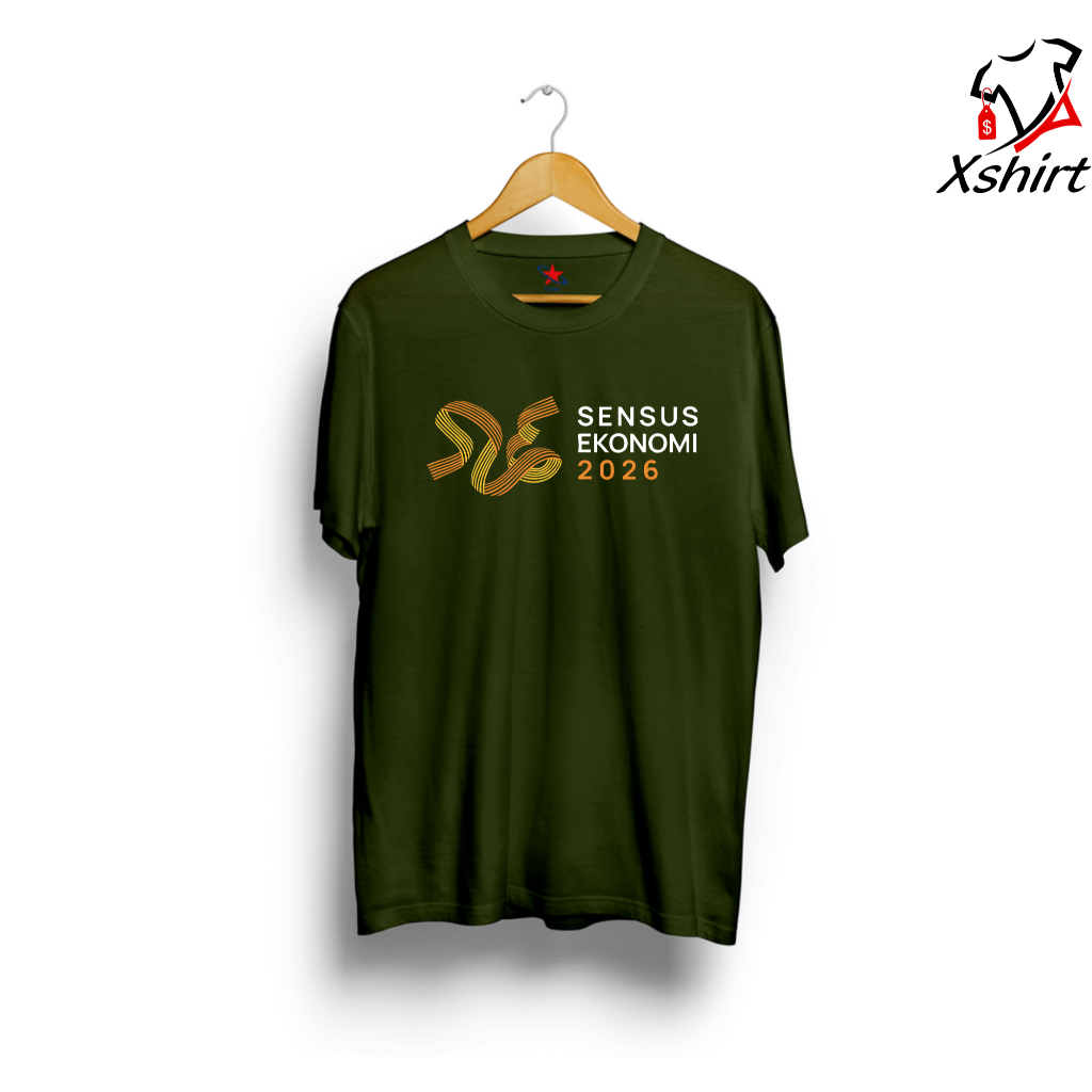 Baju Sensus Ekonomi 2026 Depan | Kaos BPS Statistik SE Depan Katun Combed