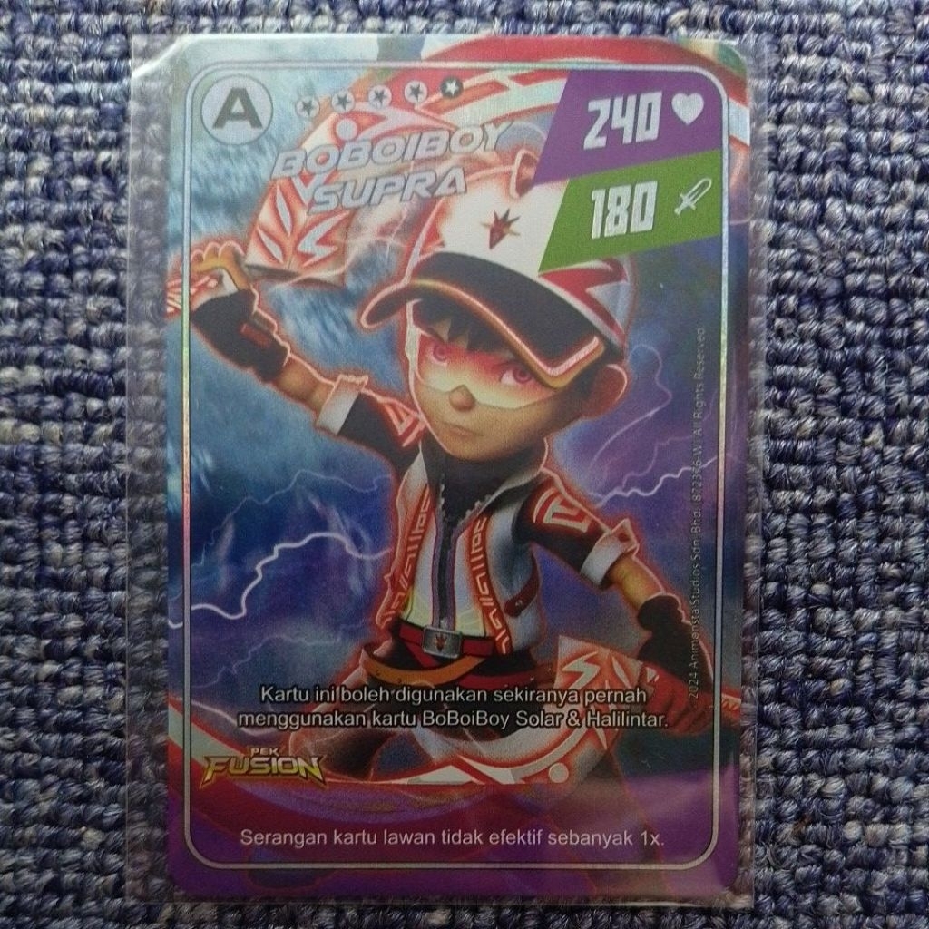 Kartu Boboiboy Supra A Pek Fusion Indonesia