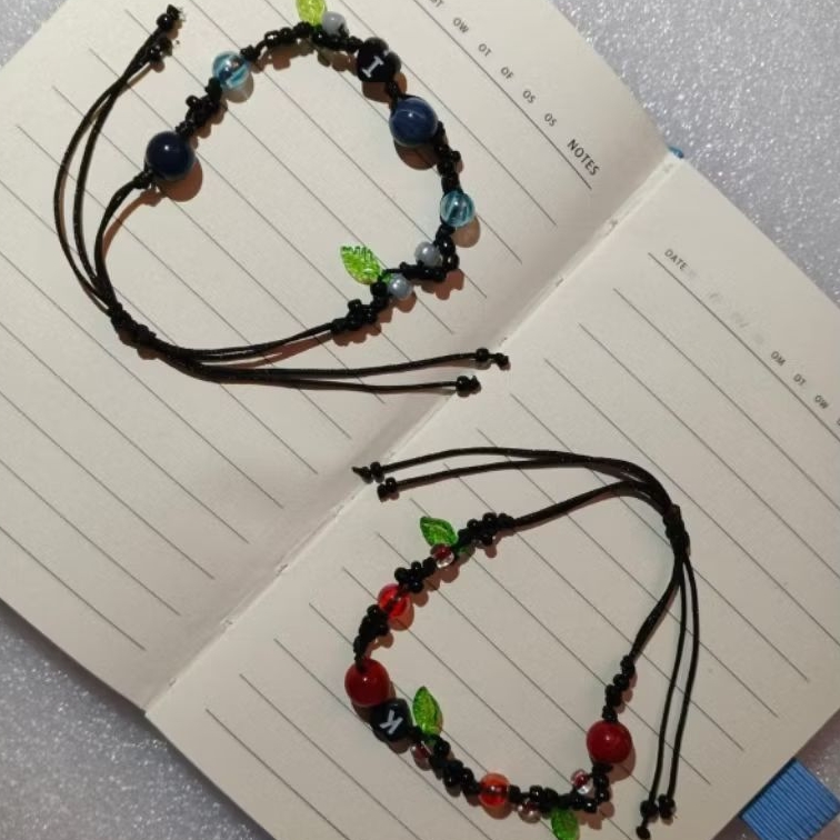 G7 GELANG COUPLE INISIAL AESTHETIC GELANG MANIK COUPLE AESTHETIC