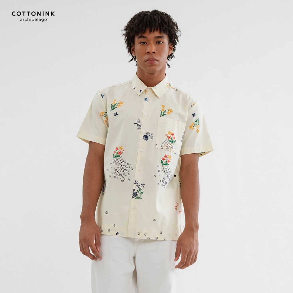 COTTONINK - Atasan Kemeja Pria Aksara Puspa #RayaArchipelago2026