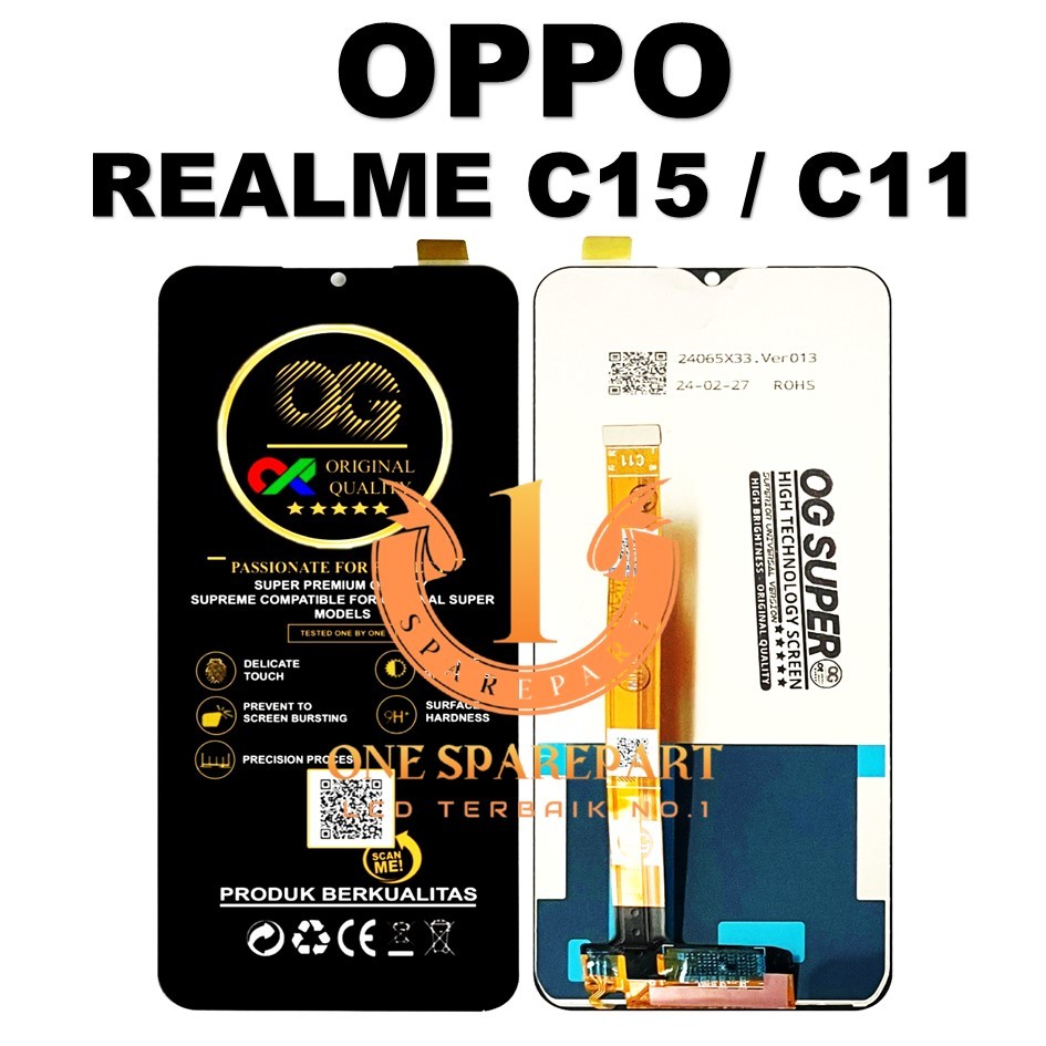 LCD TOUCHSCREEN OPPO REALME C15 / C11  COMPLETE ORIGINAL 100%