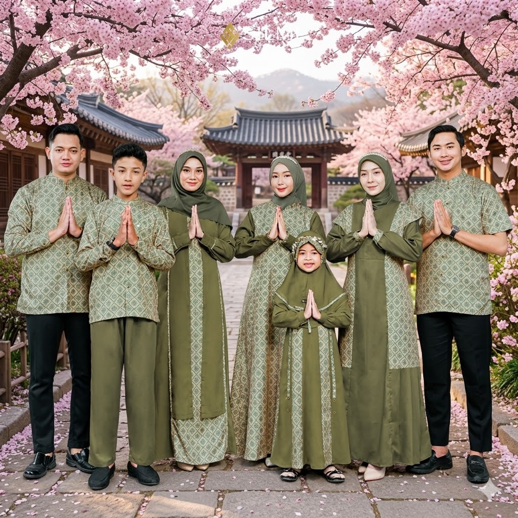 SARIMBIT SILMI TERBARU 2026 AZURA FAMILY GOLDEN LEAF BY SILMI FASHION - BAJU BUSANA MUSLIIM SERAGAM 