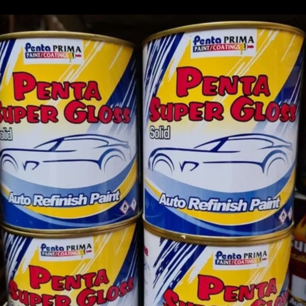 cat penta super gloss,cat Duco, cat mobil motor dll,putih,hitam(kilat/dof) 1kg