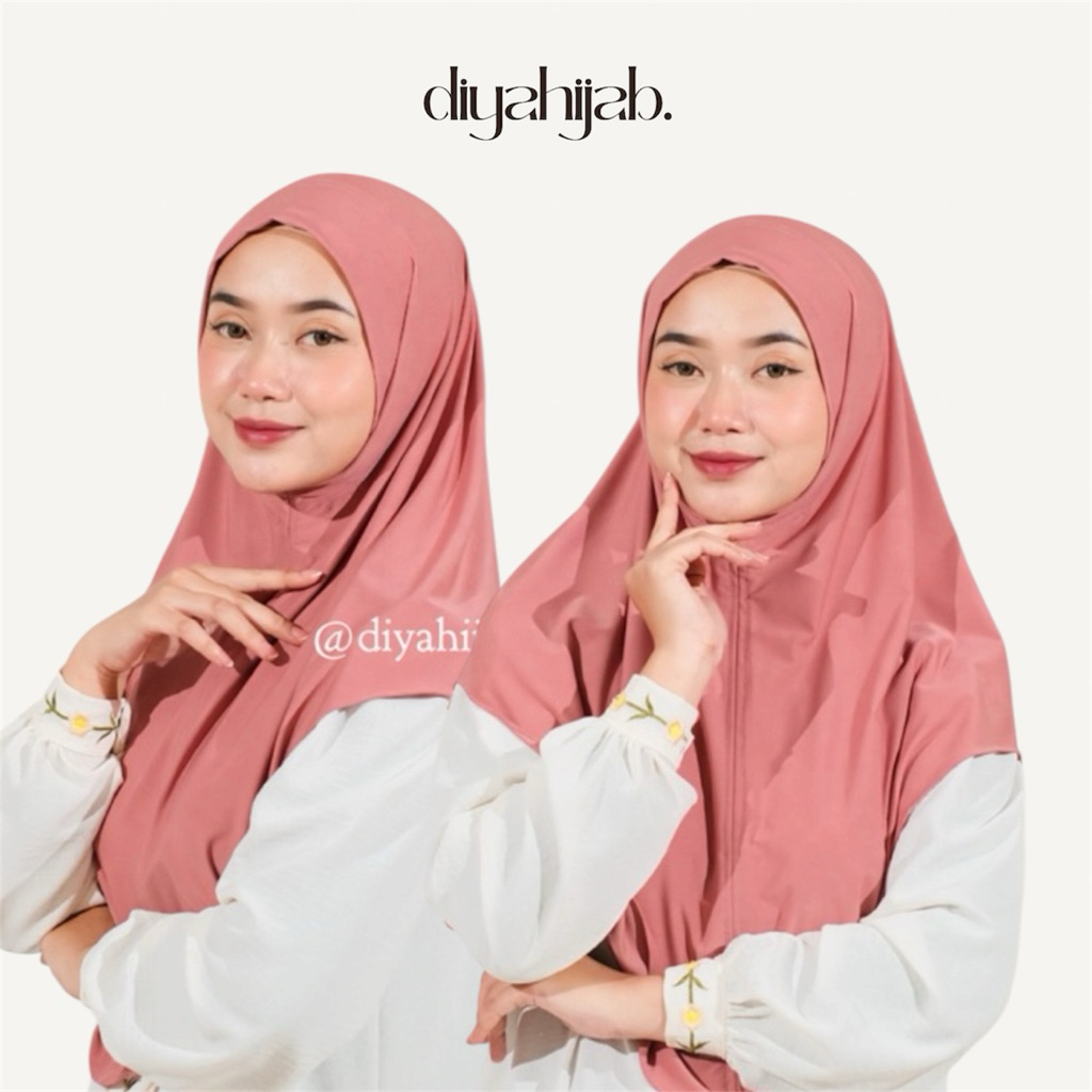 Bergo Jersey Instan Malay Non Pet - Bergo Instan Jersey Jumbo Penguin Non Pet - Hijab Instan jersey 