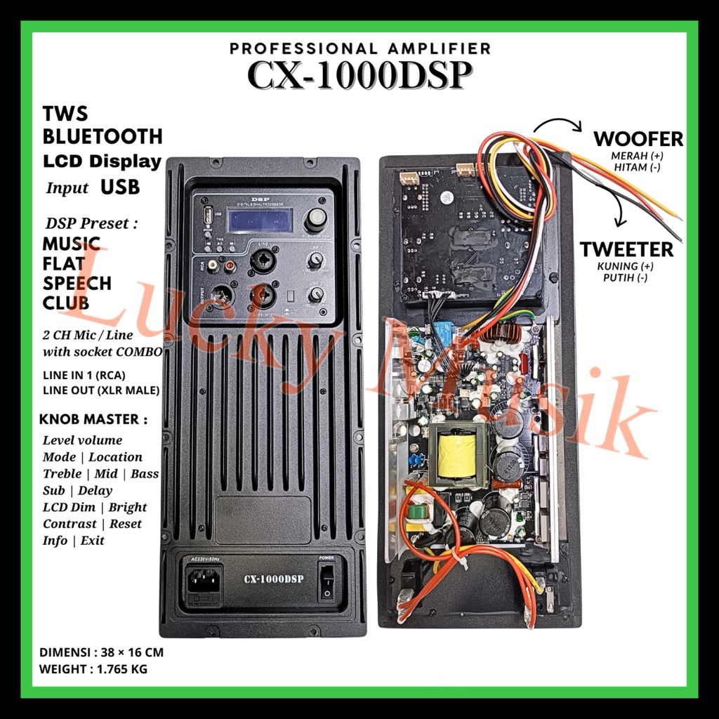 Power kit Aktif Huper Dsp Aktif CX 1000 DSP NEW Processor dsp Original Gift Random