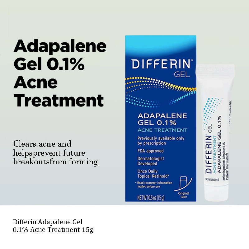 Differin Acne Treatment Gel/Differin Adapalene Gel 0.1% Acne Treatment 15g