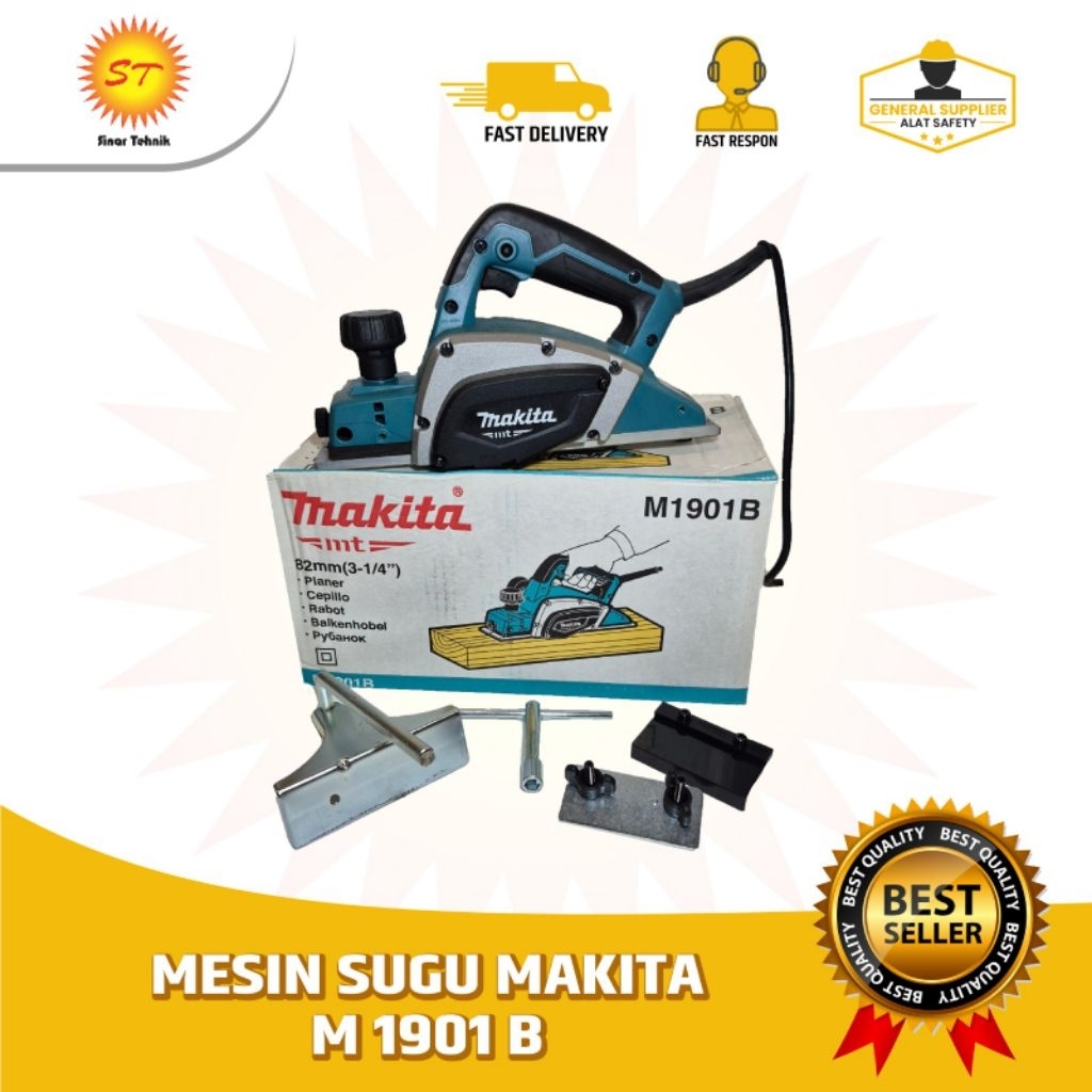 MAKITA Mesin Sugu M1901B | M 1901 B Planner Ketam Serut | MAKITA M1901B Mesin Pasrah Ketam Serut M19