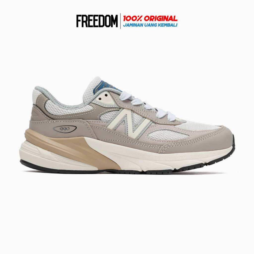 NB 990 Light Mushroom Moonrock ORIGINAL RESMI Sepatu Unisex U990MM6