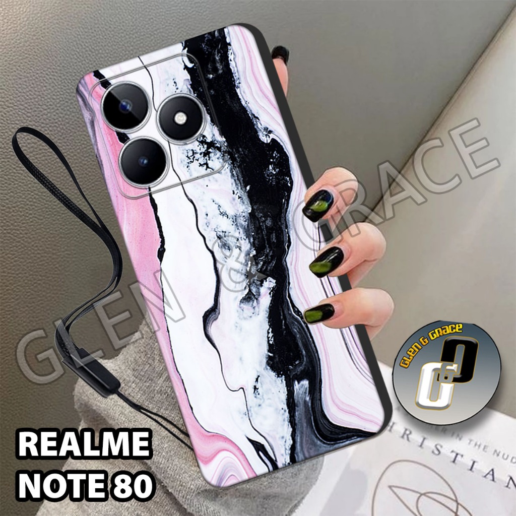 G32 - Softcase procamera realme note 80 terbaru 2026 free gantungan hp - case karet realme note 80 -