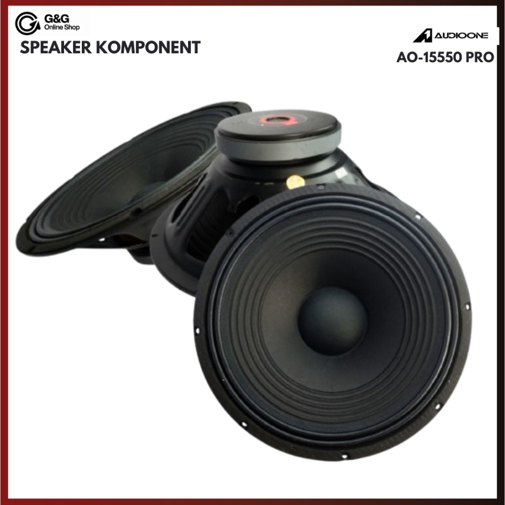 AUDIO ONE Speaker 15 Inch 500W AO-15550 PRO Magnet Besar Sound System Lapangan I GNG