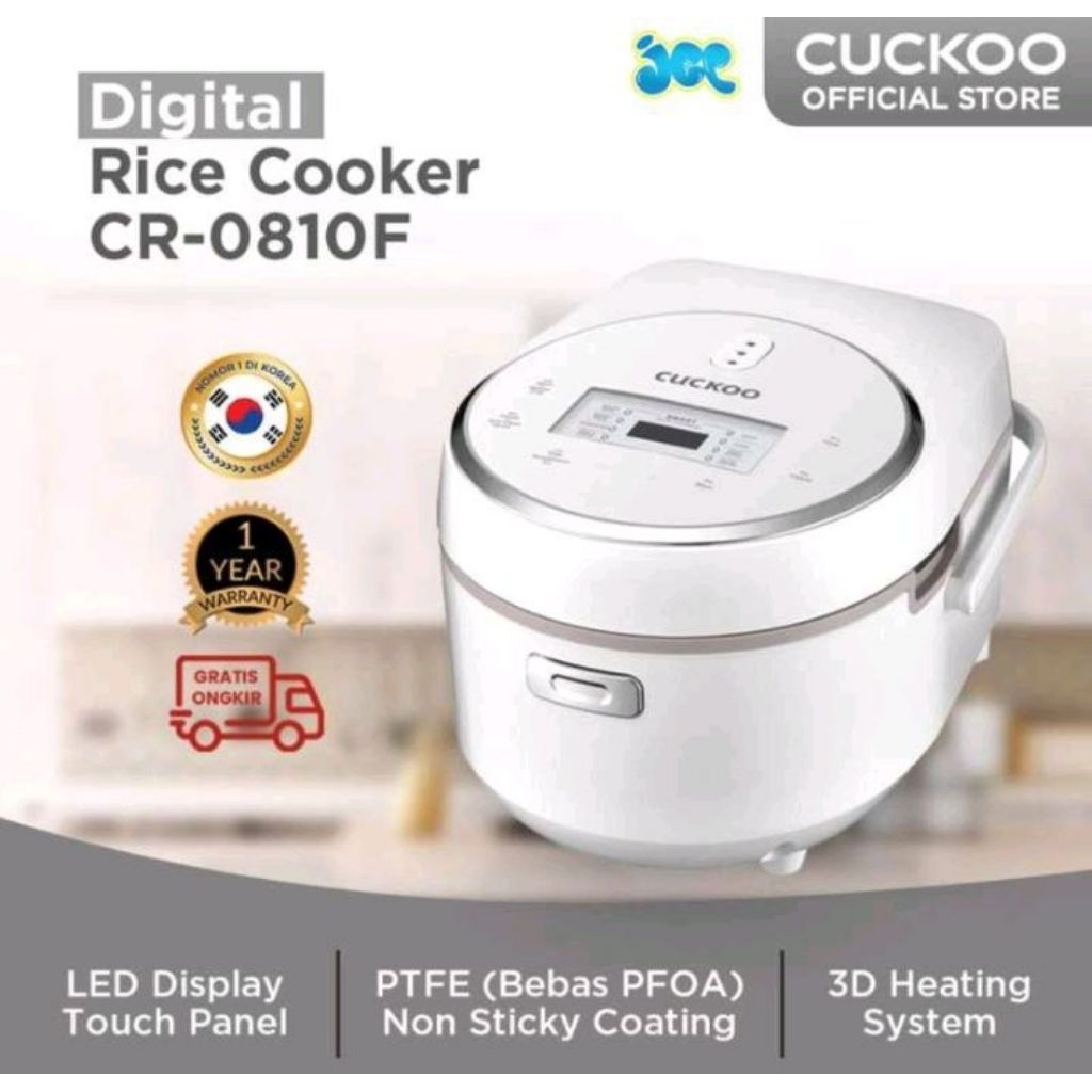 Cuckoo Rice Cooker 1,5 Liter CR-0810F
