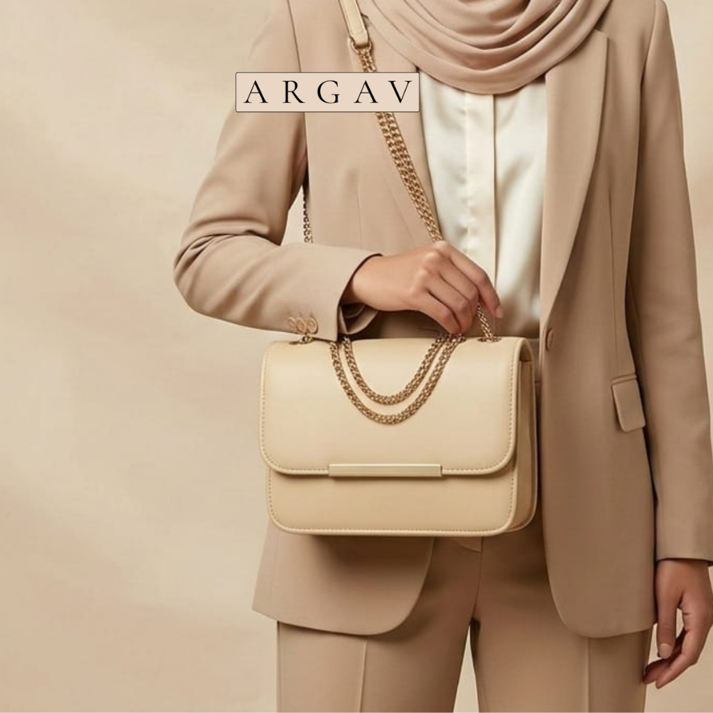 Tas Selempang Wanita HathinMuii Carmen Bag - Kulit PU, Desain Elegan Premium
