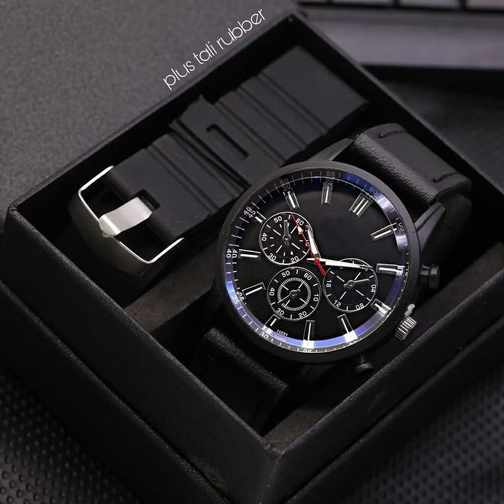 Jam tangan pria Swiss Made / kulit fashion