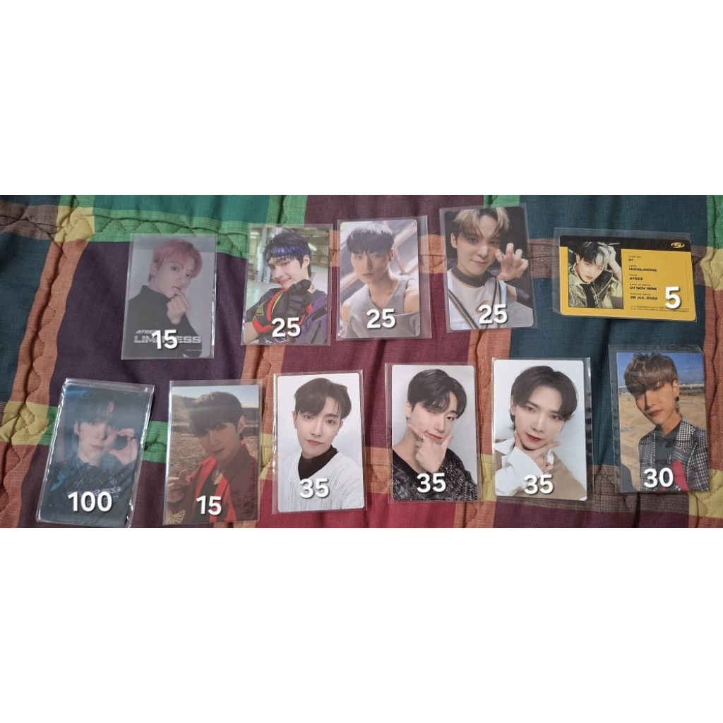 PC PHOTOCARD ATEEZ OFFICIAL SPIN OFF: THE WITNESS EP 1: THE WORLD EP 2: OUTLAW LIMITLESS VALENTEEZ F