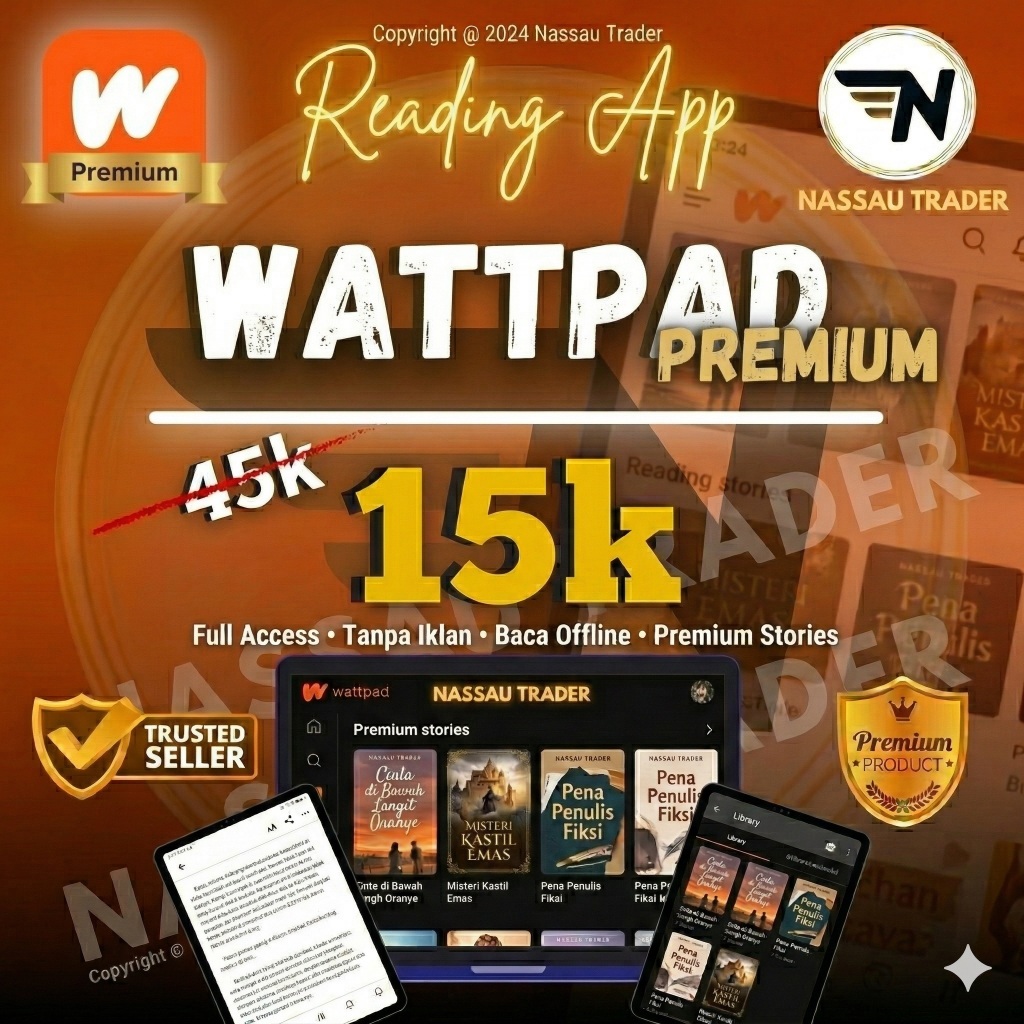 Wattpad best seller no.1 Pro Premium buku Bukan MOD Full Garansi ds