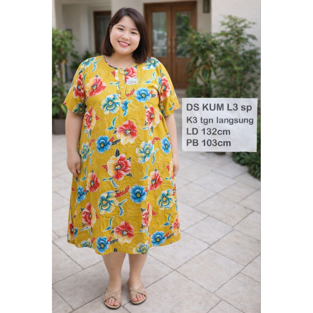 Baju Tidur Daster Busui Jumbo Ld 130 Lengan Pendek Murah Kekinian Kencana Ungu Asli Ibu Ibu Orang Tu