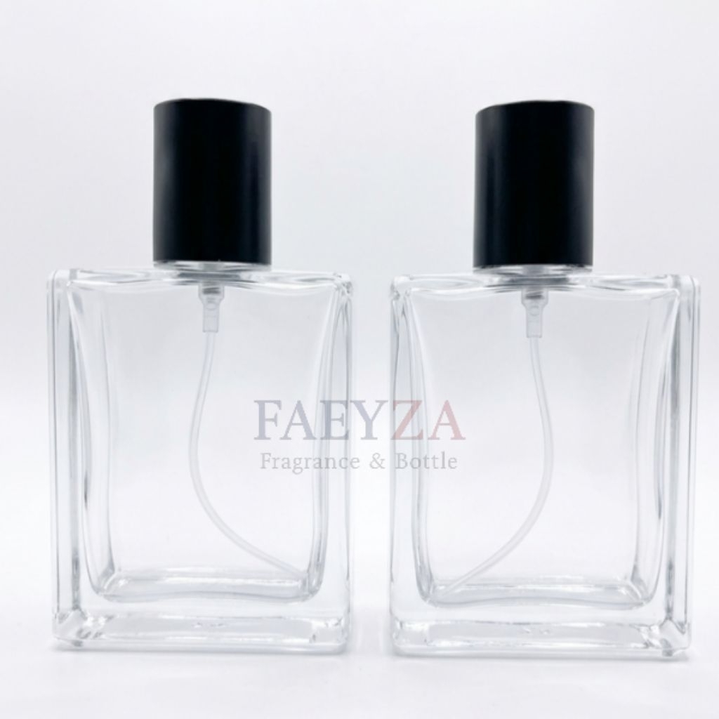 PX 400 HRM DRAT BLACK 100 ML ISI 12 PCS - Botol Parfum Kosong Spray Mewah Elegan