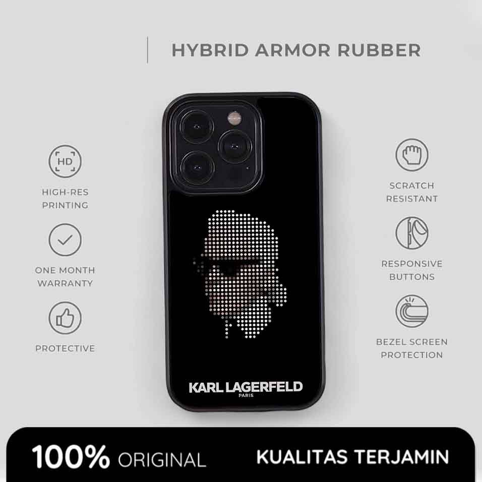 Casing iPhone Karl Case Rubber Softcase Anti Shock Magasin Style 17 16 15 14 13 12 11 Xs Max Pro Max