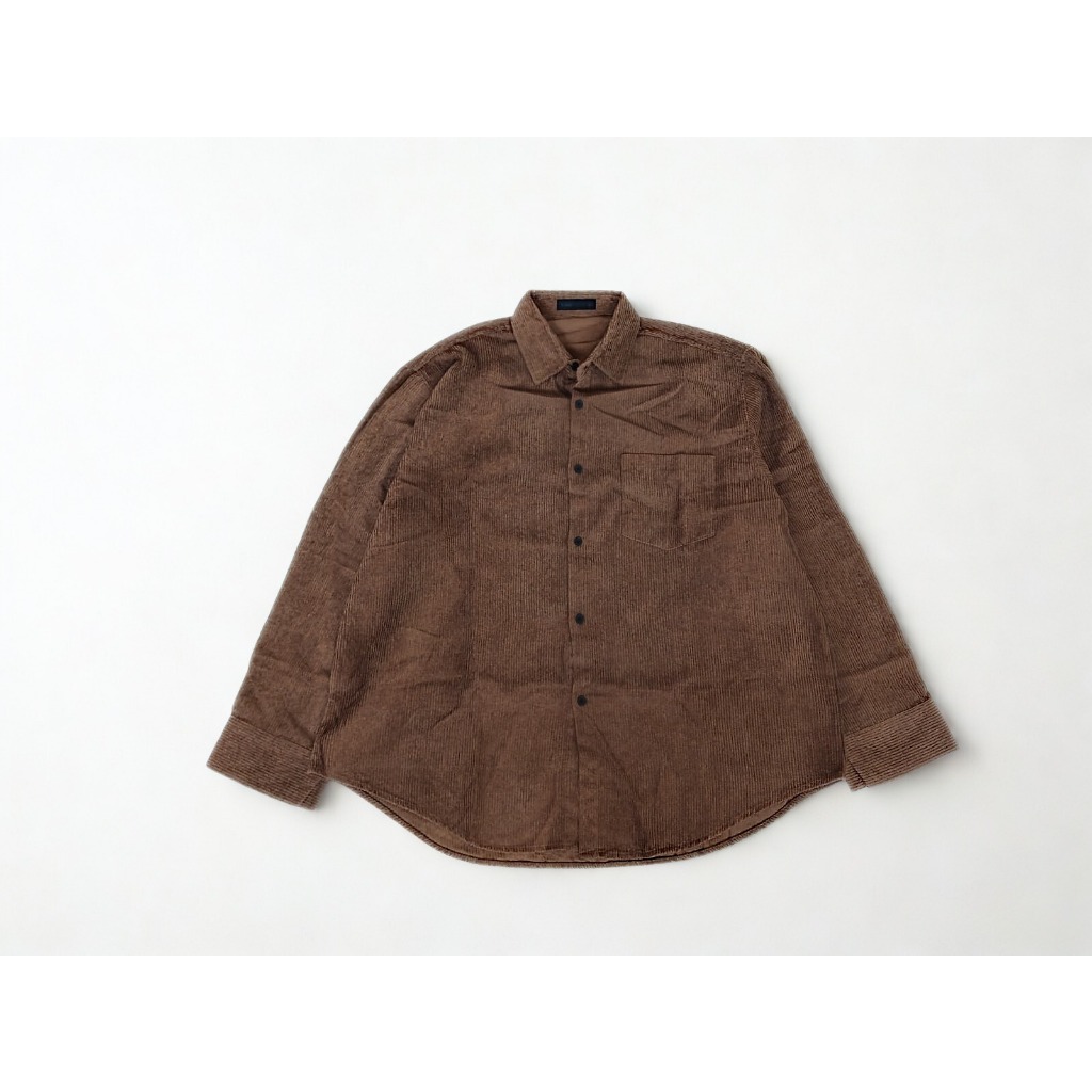 N Floor Basic Corduroy Flannel Shirt