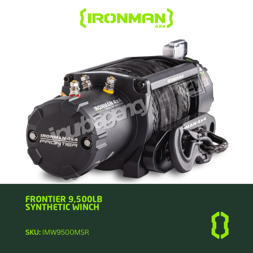 IRONMAN 4X4 FRONTIER 9.500LB SYNTHETIC WINCH - IMW9500MSR