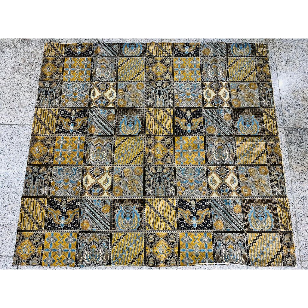 kain batik klasik lawasan biru indigo solo bahan katun halus premium