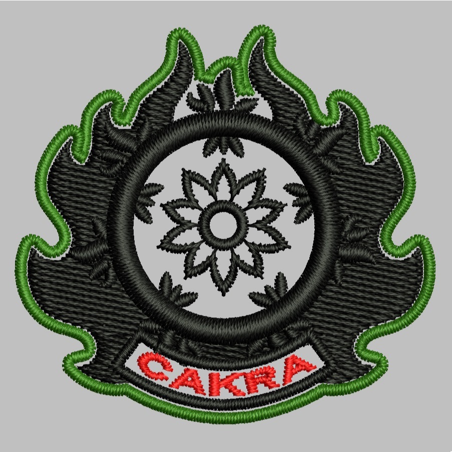 CAKRA WING BREVET PATCH BORDIR EMBROIDERY EMBLEM TNI