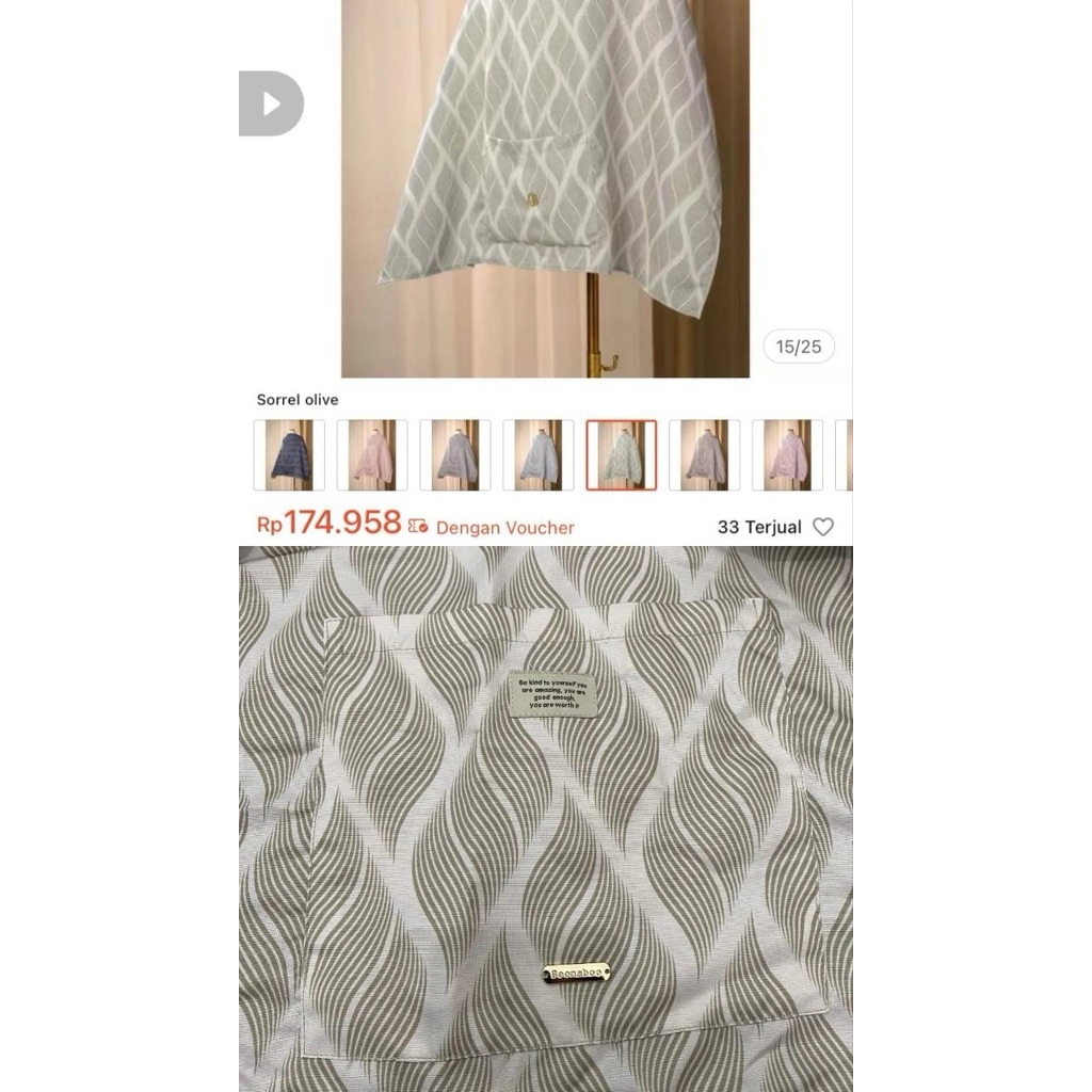 Nursing cover boonabo prewash only