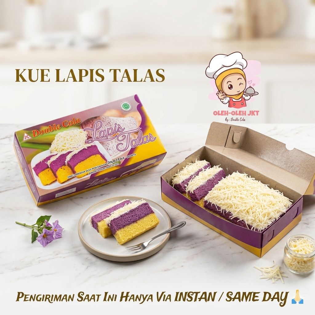 Kue Bolu Talas / Bolu Talas Double Cola / Kue Bolu Talas
