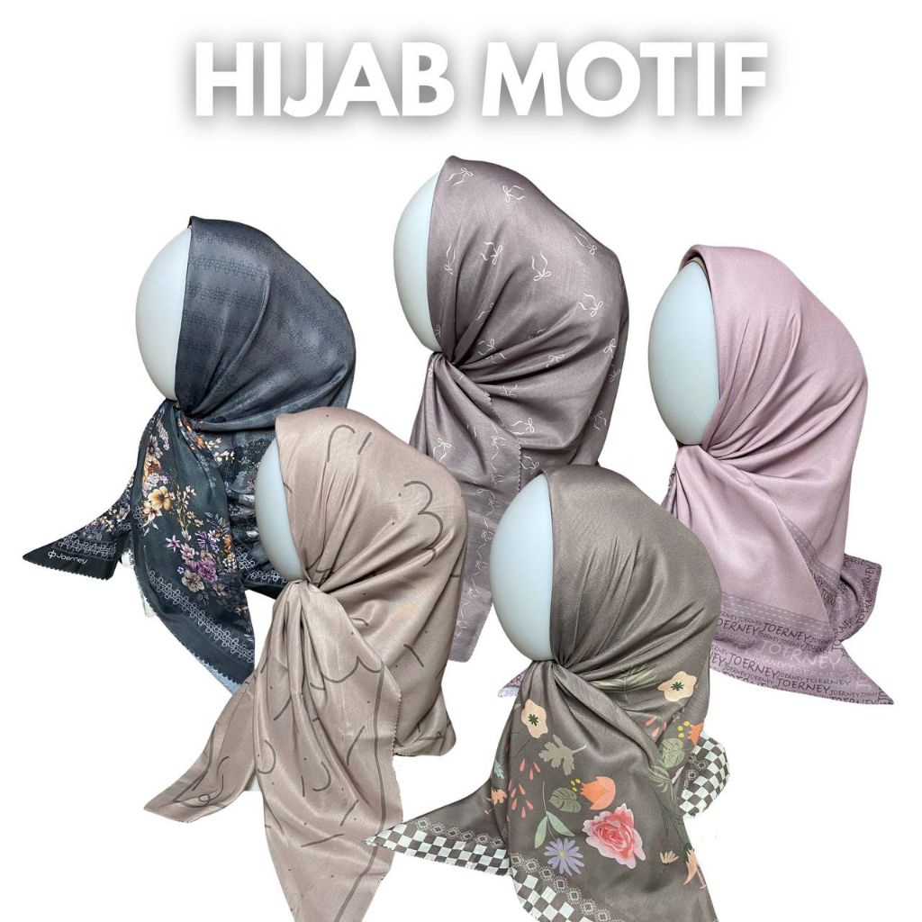 SEGI EMPAT MOTIF PREMIUM / Hijab Segi empat motif / Segi empat voal premium motif