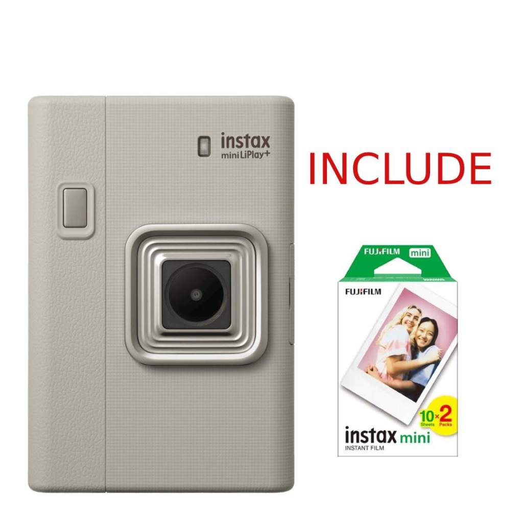 FUJIFILM INSTAX MINI LIPLAY+ SAND BEIGE / MINI LIPLAY INCLUDE PAPER