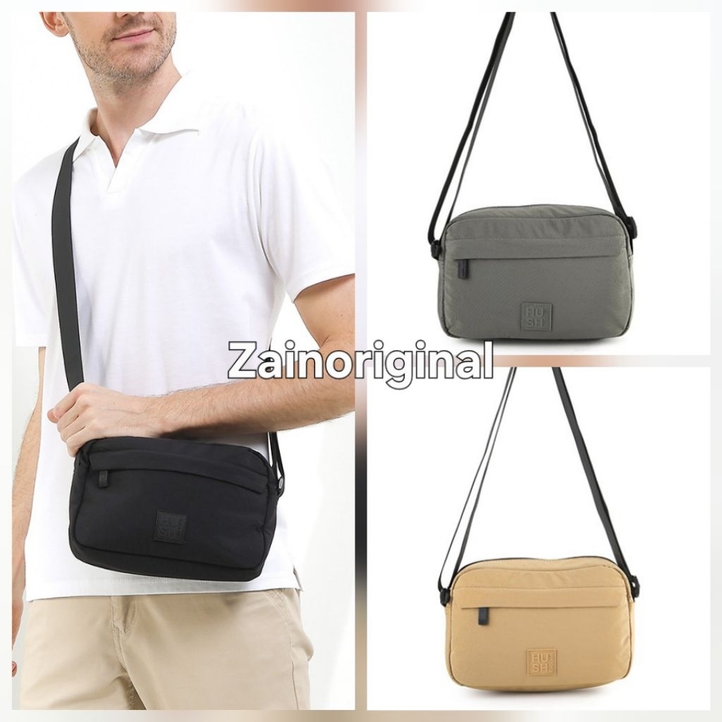 ORIGINAL HUSH PUPPIES DARREL MESSENGER BAG TAS SLEMPANG PRIA