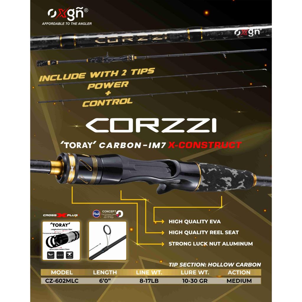 JORAN PANCING BAIT CASTING OXGN CORZZI | 602 I Rod 8-17 LB - TORAY Carbon IM7 X-Construct