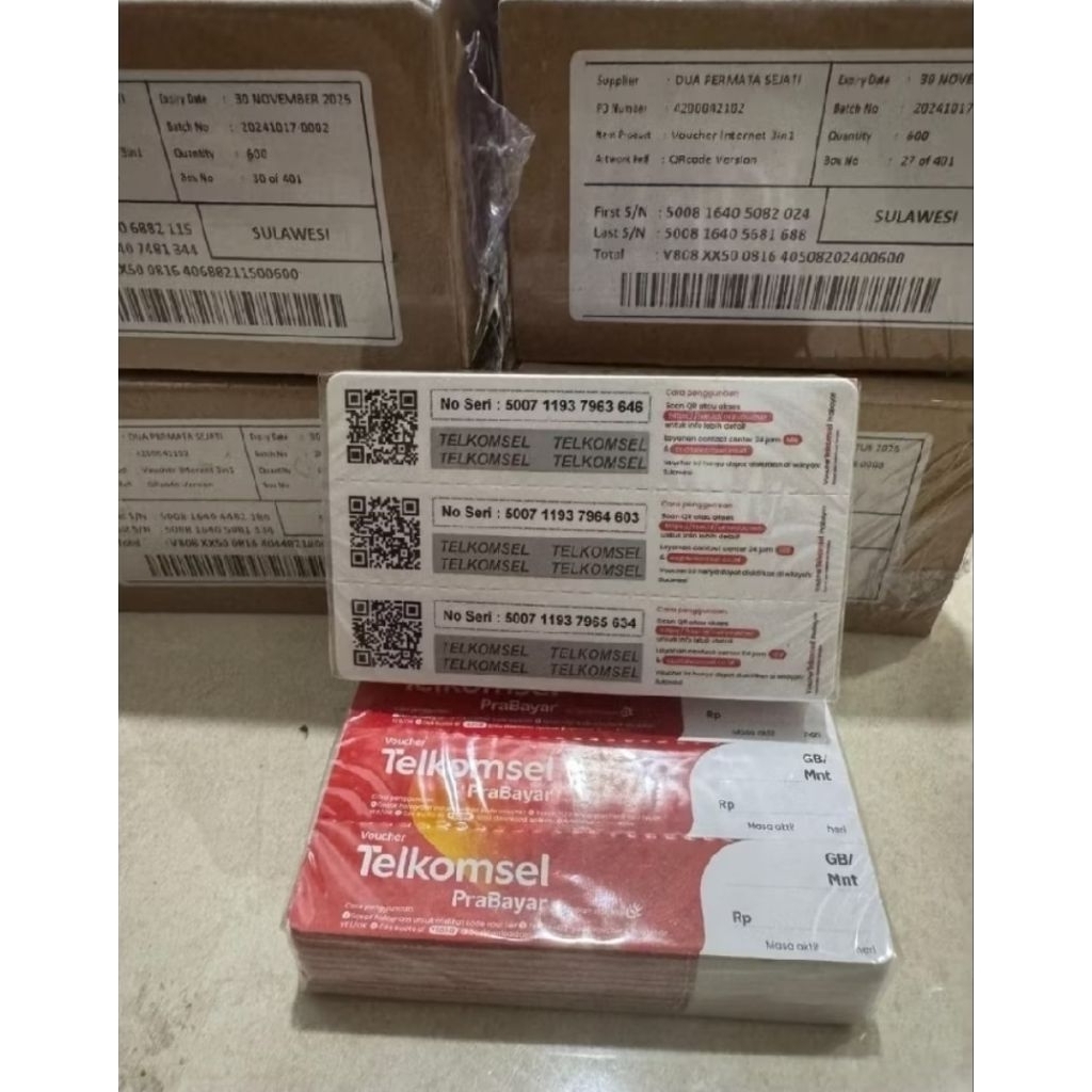 Voucher Kosong Telkomsel Sulawesi Exp 31 Des 2026