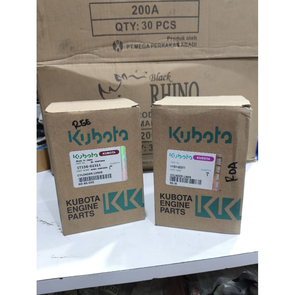 Boring Mesin diesel kubota RD85/RD85-DIS CYLINDER LINER KUBOTA original part