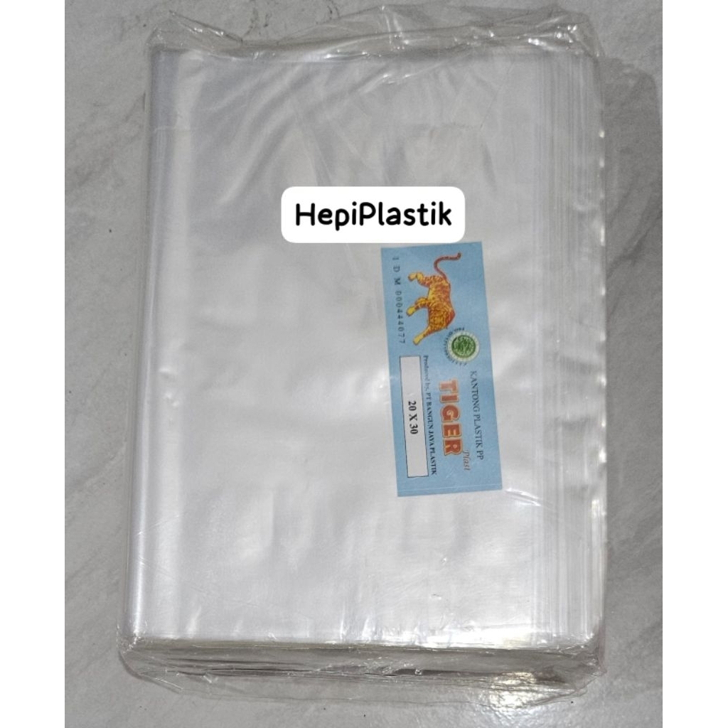 [HepiPlastik] Plastik Bening PP Tiger 500gr 03x20x30