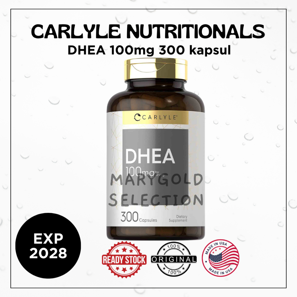 Carlyle DHEA 100 mg 300 kapsul penstabil hormon Dehydroepiandrosterone improve skin obesitas cegah d