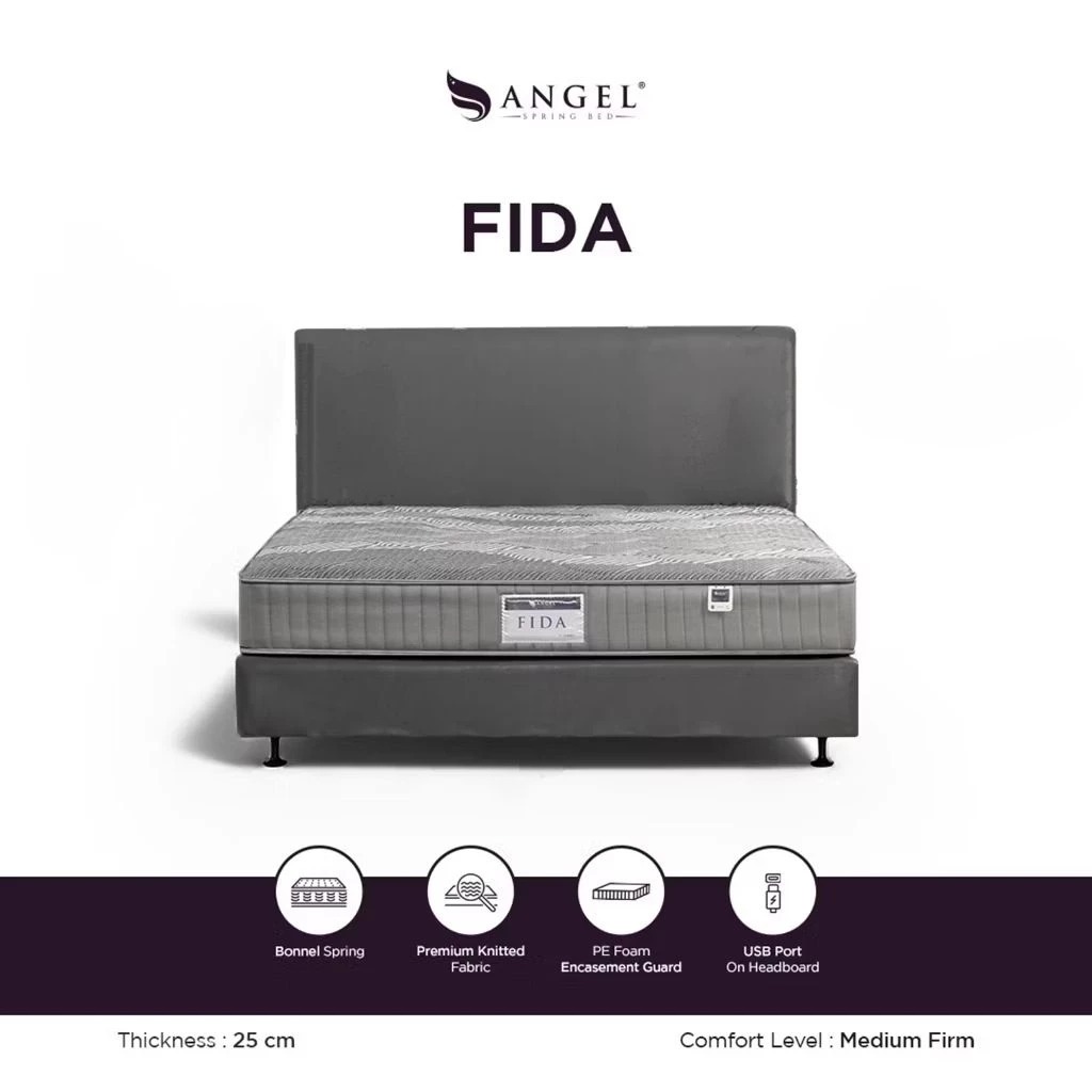 Kasur Springbed Angel Fida Xtra Single Murah 120 x 200 cm / 100 x 200 cm